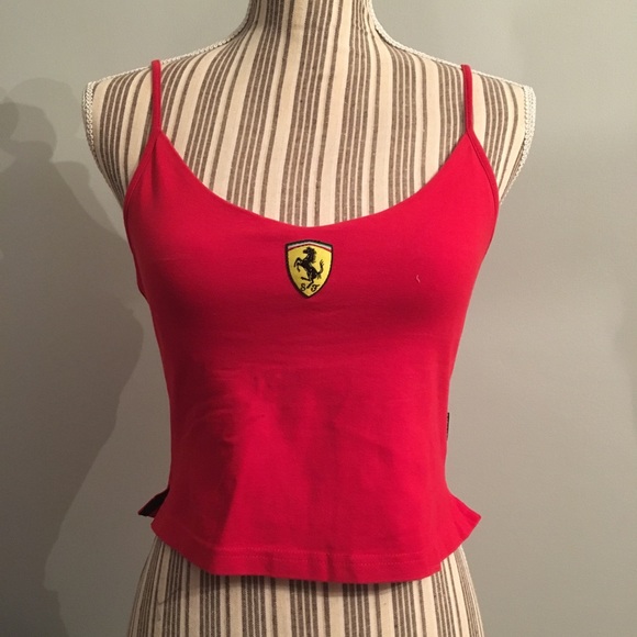 Ferrari Tops - Authentic Ferrari Tank Top/Crop Top